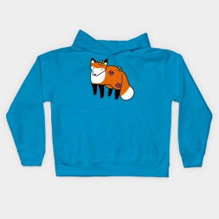 Flower Fox Kids Hoodie